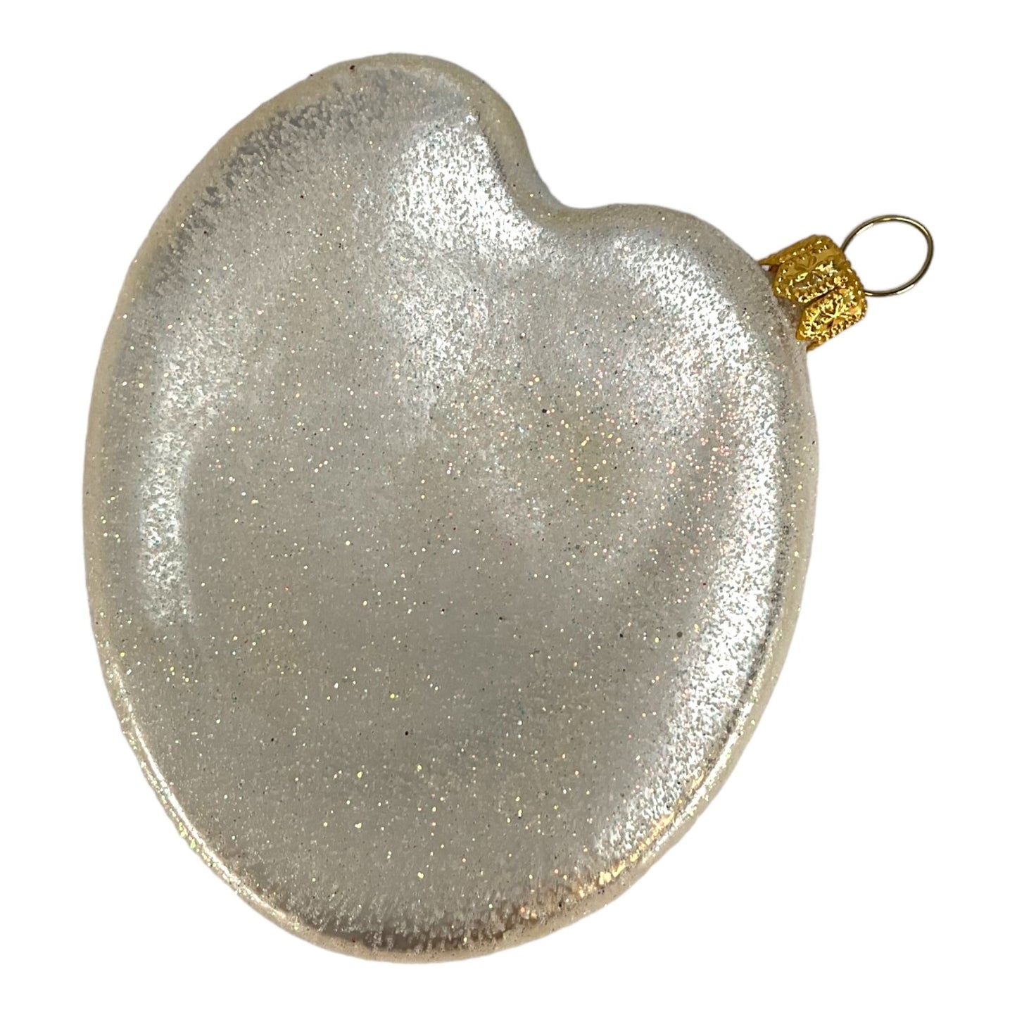 Pinnacle Peak Trading Painter's Paint Palette Polish Glass Christmas Tree Ornament Painting