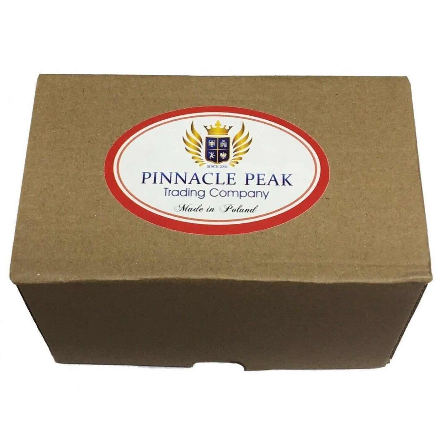 Pinnacle Peak Trading Three Owls Wearing Santa Hats on Branch Polish Glass Christmas Ornament Birds