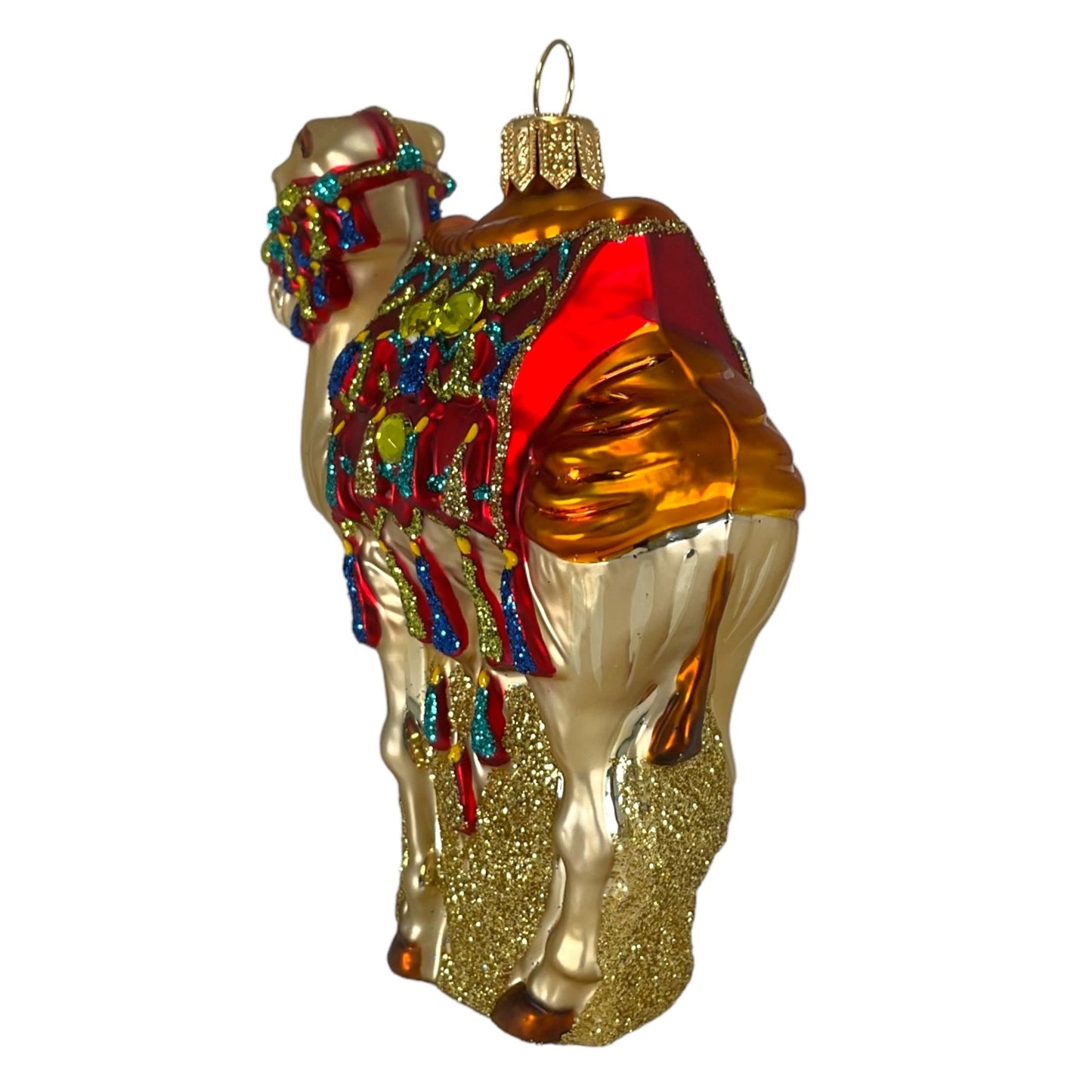 Pinnacle Peak Trading Camel Polish Glass Christmas Ornament Made in Poland Decoration