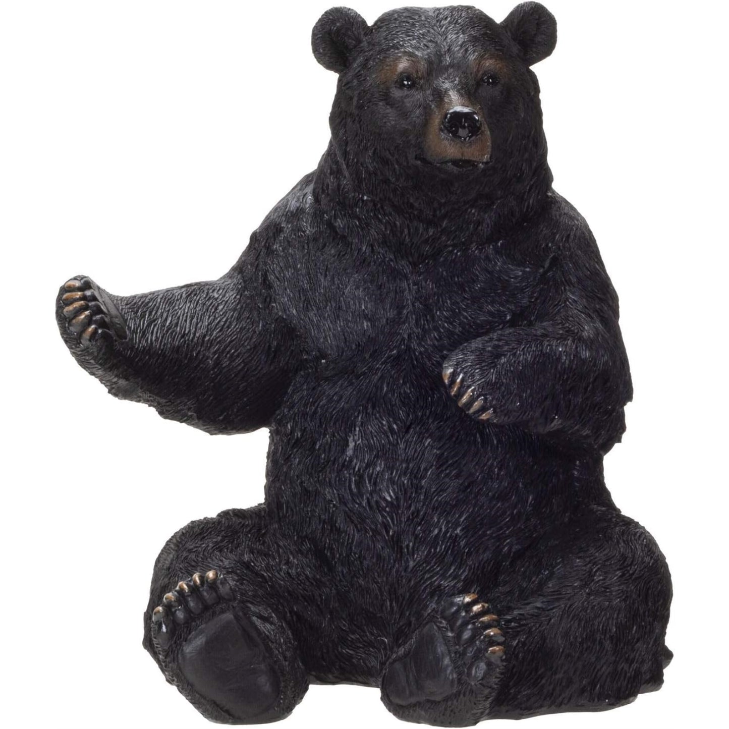 Black Bear Wine Holder Resin Kitchen Decoration 6.25 x 7.5 inch