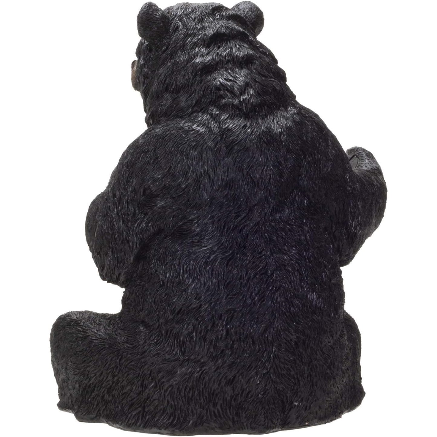 Black Bear Wine Holder Resin Kitchen Decoration 6.25 x 7.5 inch