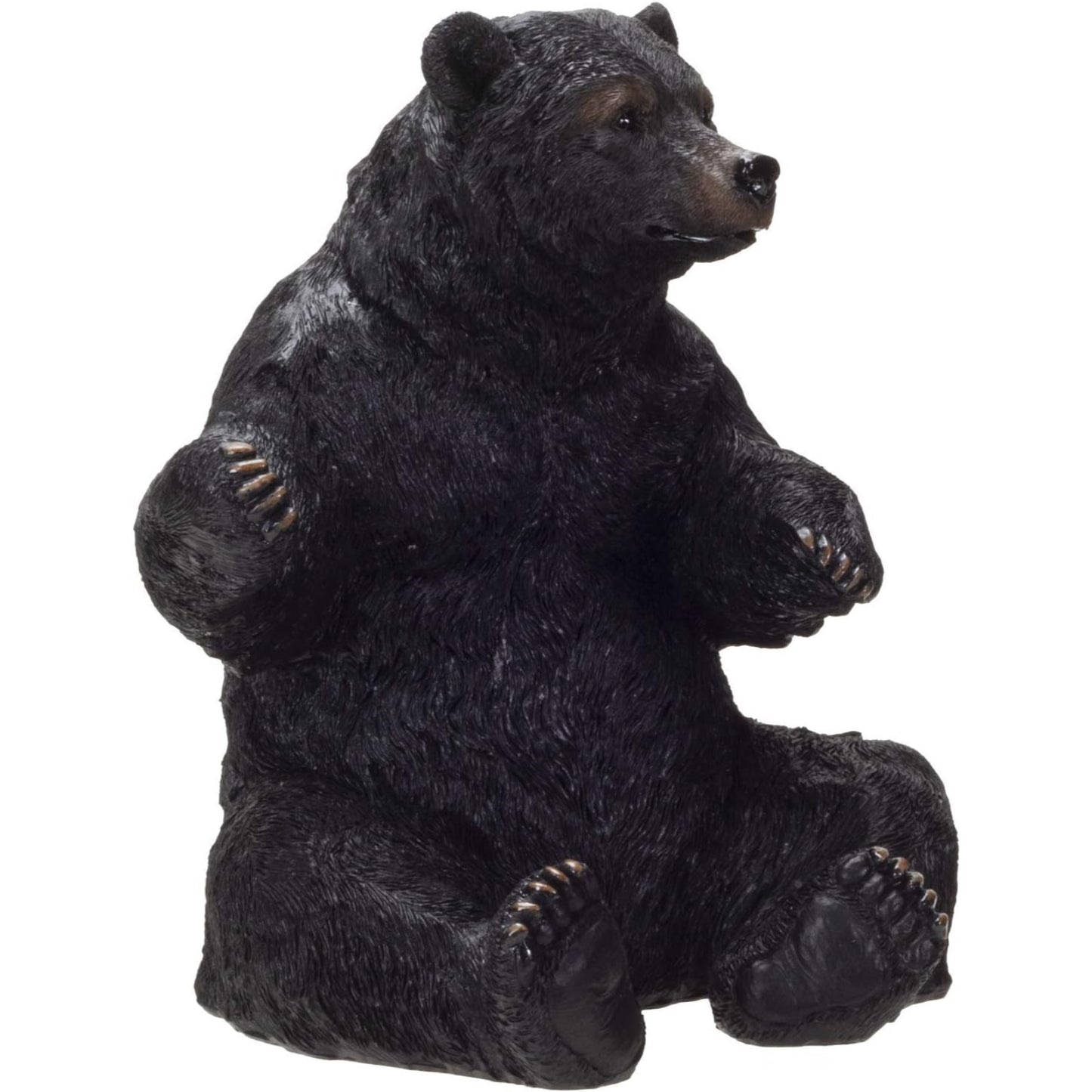 Black Bear Wine Holder Resin Kitchen Decoration 6.25 x 7.5 inch