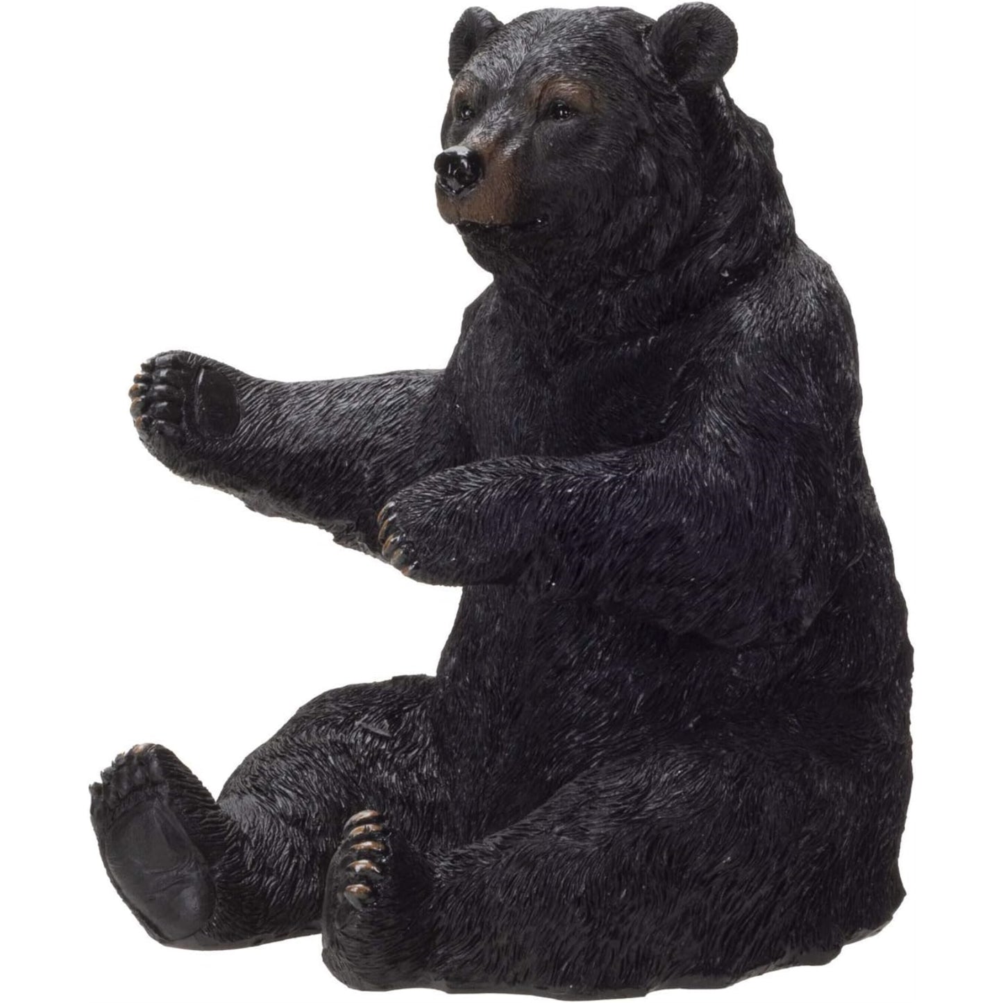 Black Bear Wine Holder Resin Kitchen Decoration 6.25 x 7.5 inch
