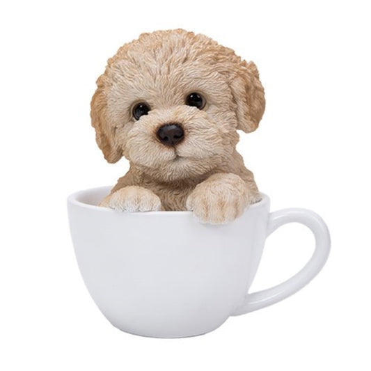 Adorable Teacup Pet Pals Poodle Puppy Collectible Figurine 5.75 Inches