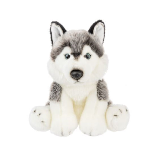 Ganz The Heritage Collection White and Grey Siberian Husky Plush Stuffed Animal 12 Inch