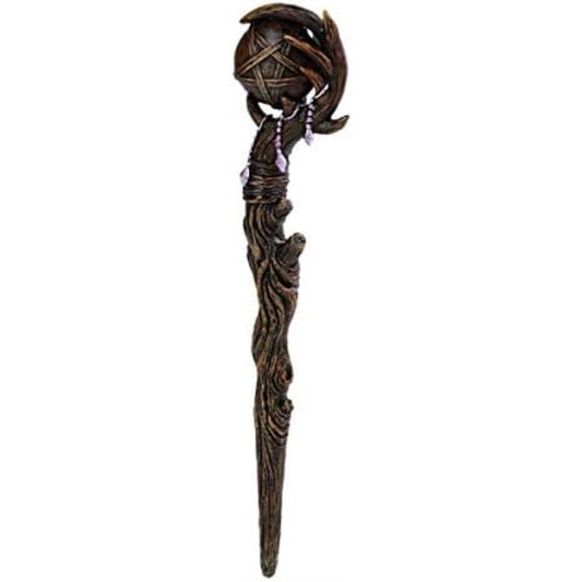 Pentagram Ball Resin Magic Wand Accessory Cosplay Decor 9.3 inch
