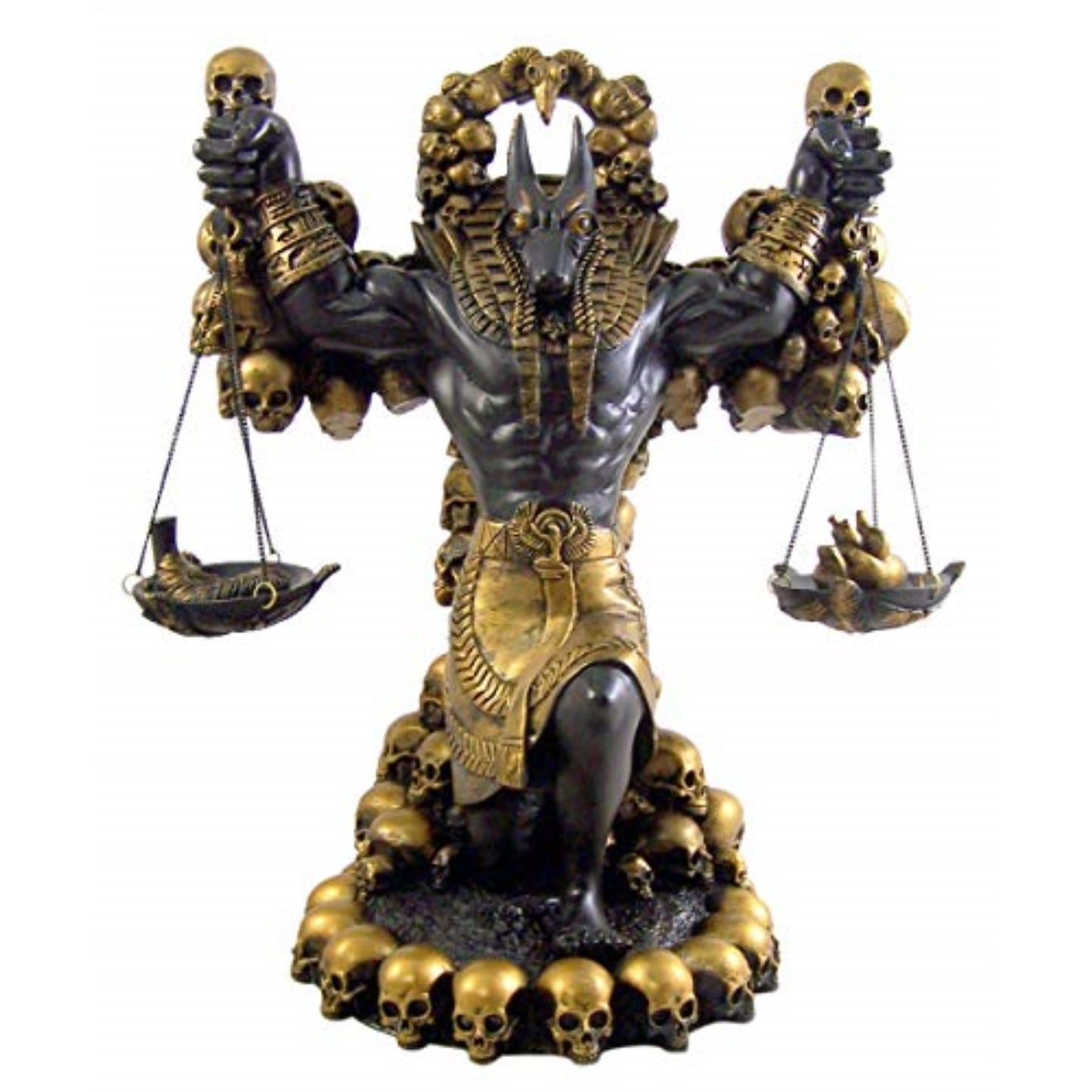 Ancient Egyptian God of Underworld Anubis Guardian of Scales Figurine 8.5 Inches