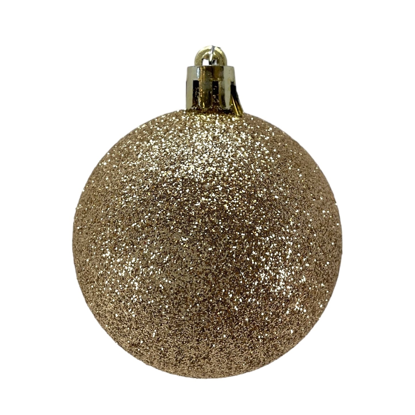2.3 Inch Pink and Gold Shatterproof Plastic Christmas Ball Ornaments Set of 12