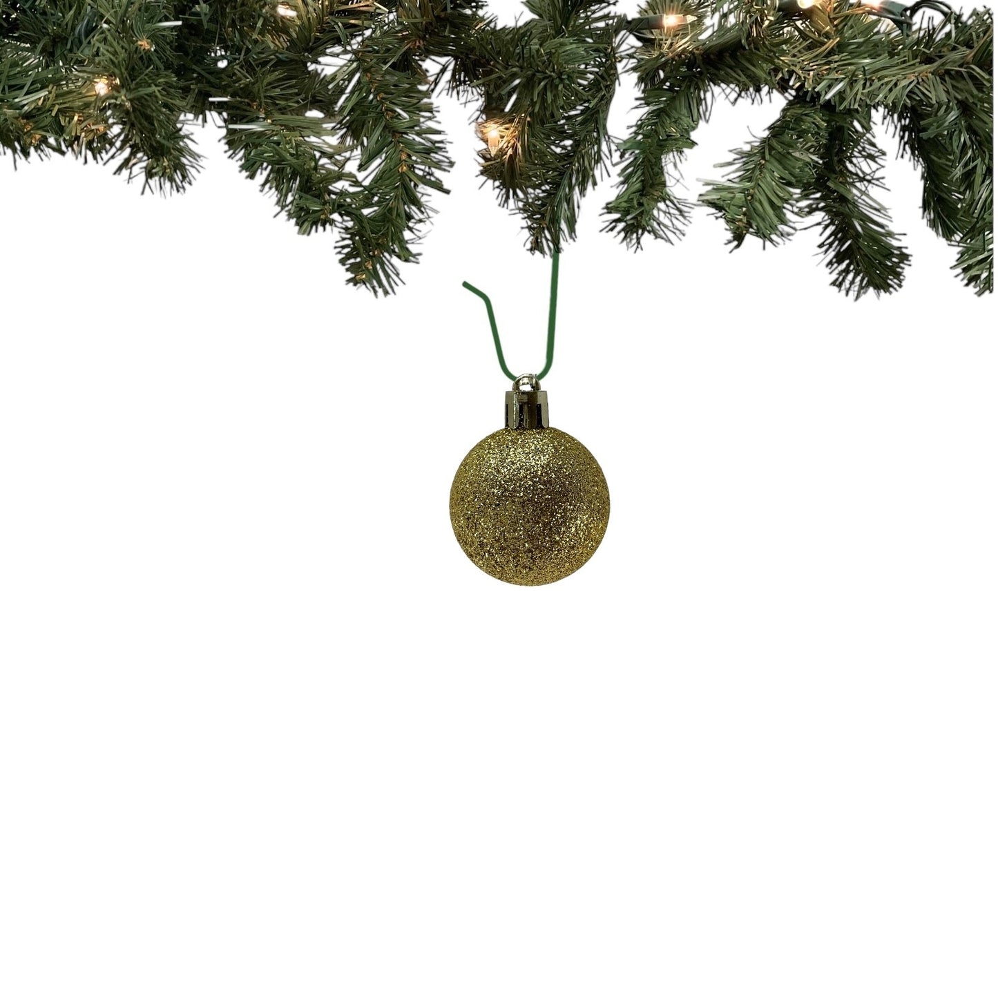 1.5 Inch Shiny Matte and Glitter Gold Christmas Ball Ornaments 20 Piece Set