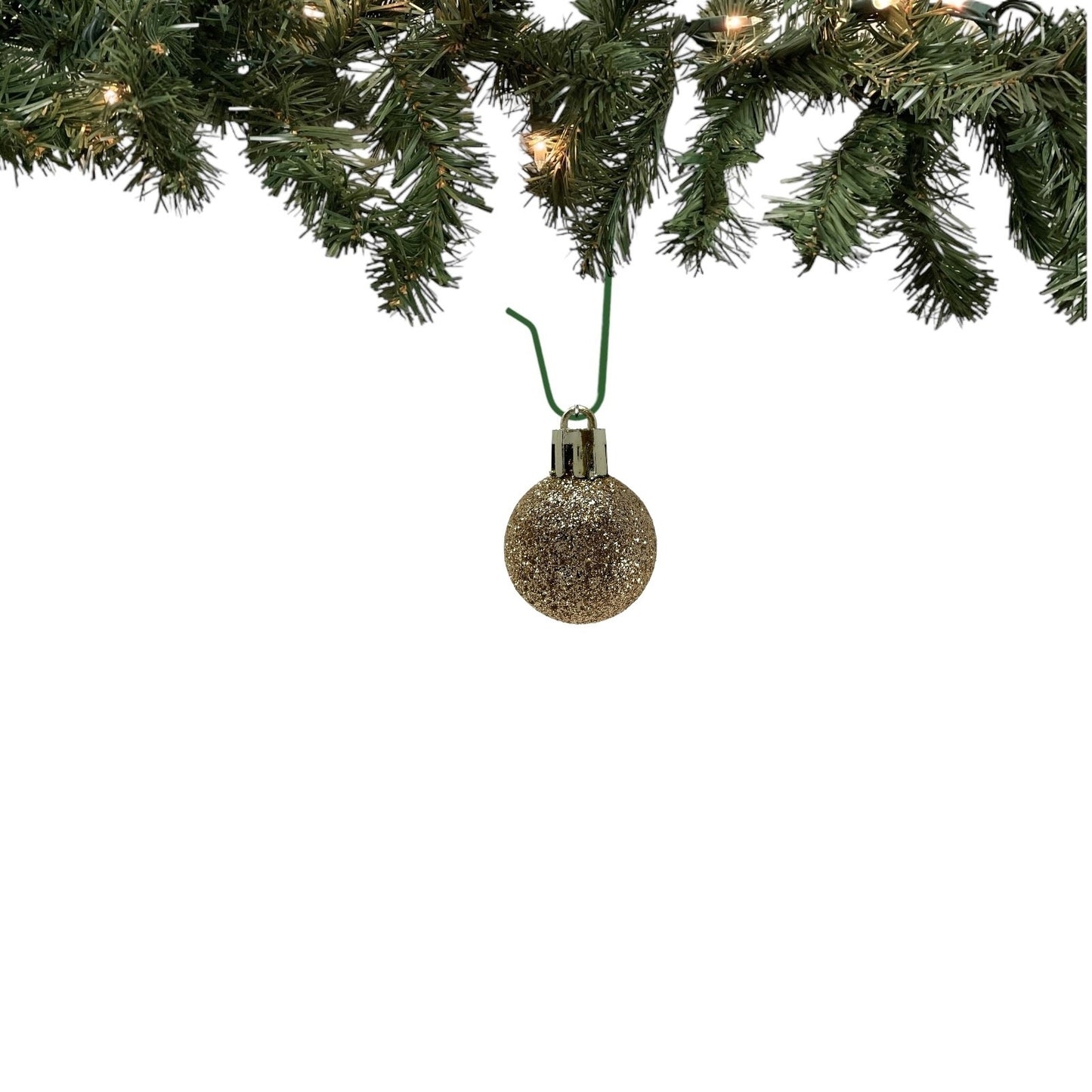1 Inch Shiny Matte and Glitter Gold and Pink Christmas Ball Ornaments 24 Piece Set