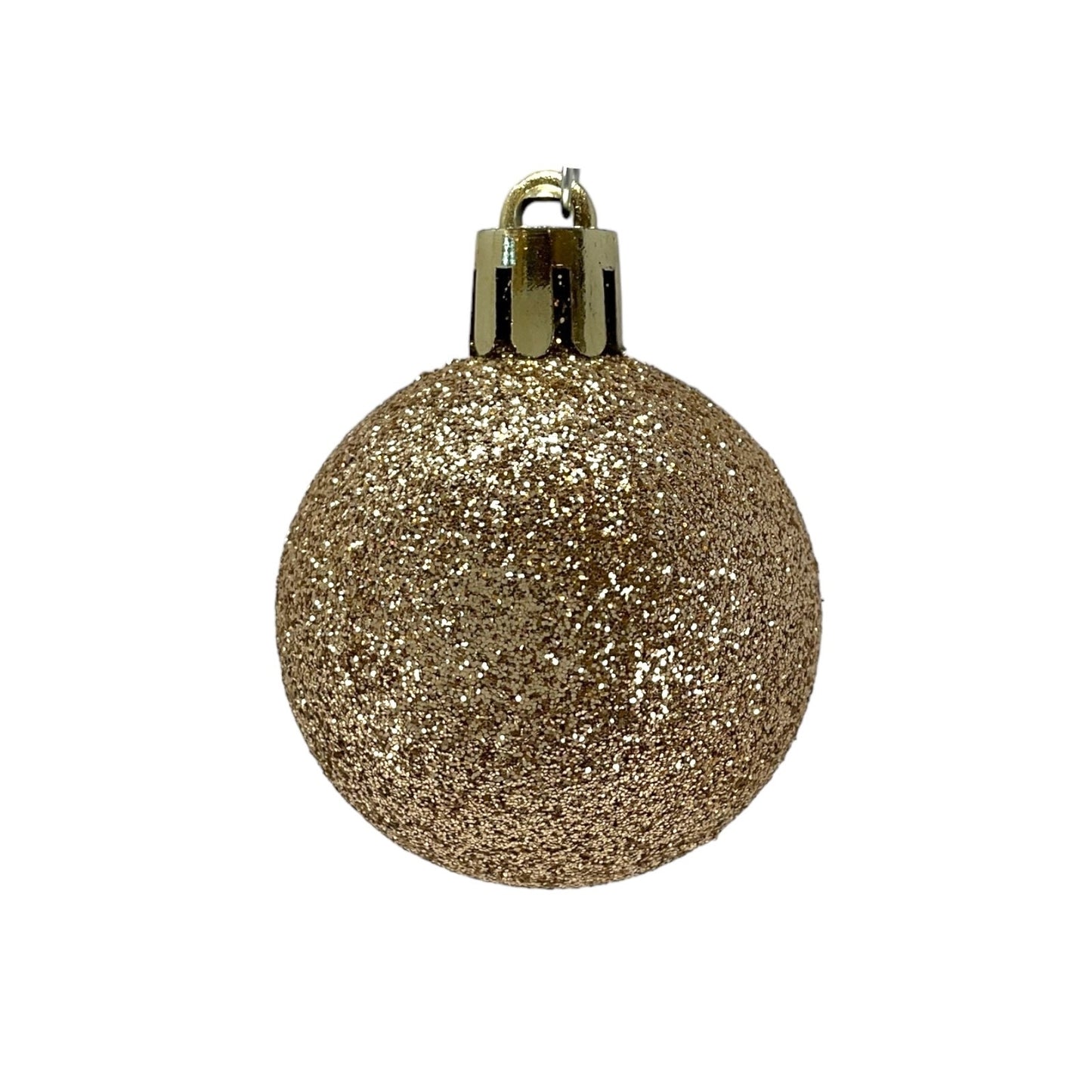 1.5 Inch Shiny Matte and Glitter Pink and Gold Ball Christmas Ornaments 20 Piece Set