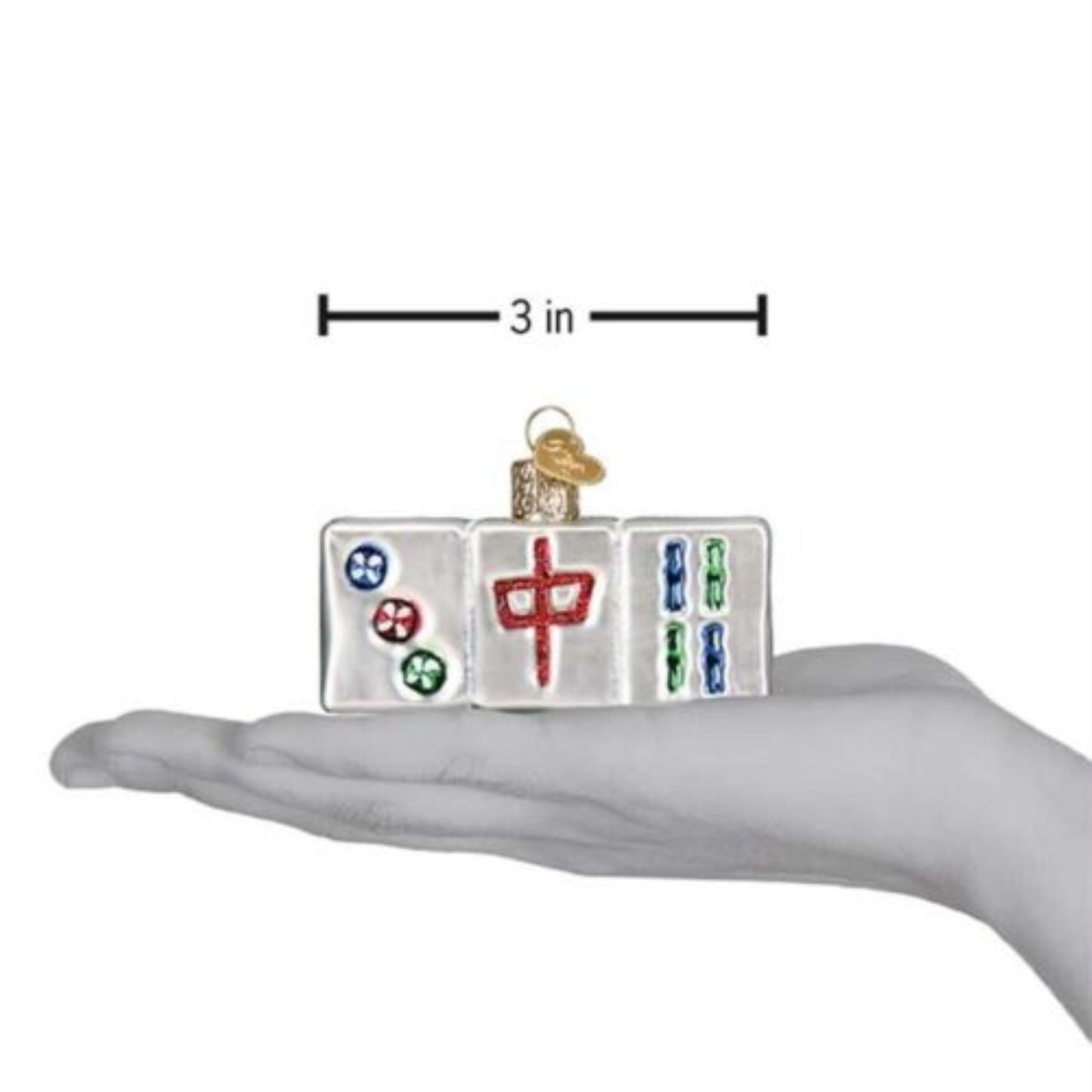 Old World Christmas Glass Blown Tree Ornament, Mahjong