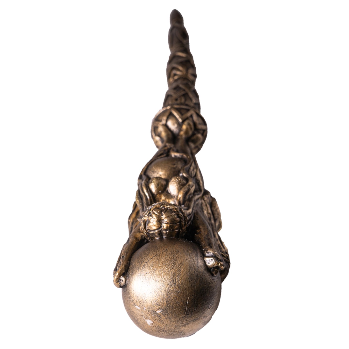 Triple Goddess Mystical Wand Three Sided Mother Maiden Crone Handle Magic Accessory 14 inch