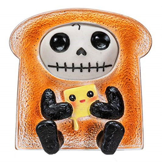 Furrybones Toasty Skeleton in Bread Toast Costume Figurine 3.25 inch