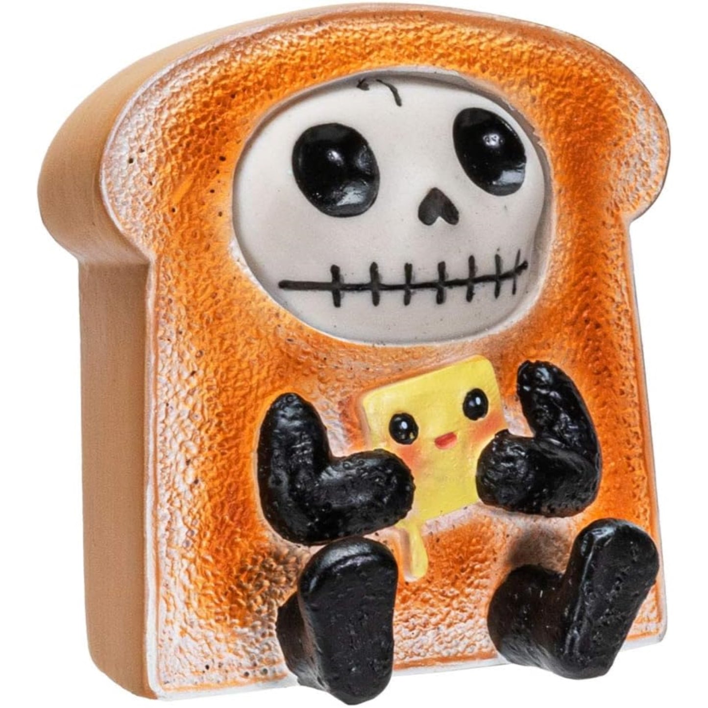 Furrybones Toasty Skeleton in Bread Toast Costume Figurine 3.25 inch