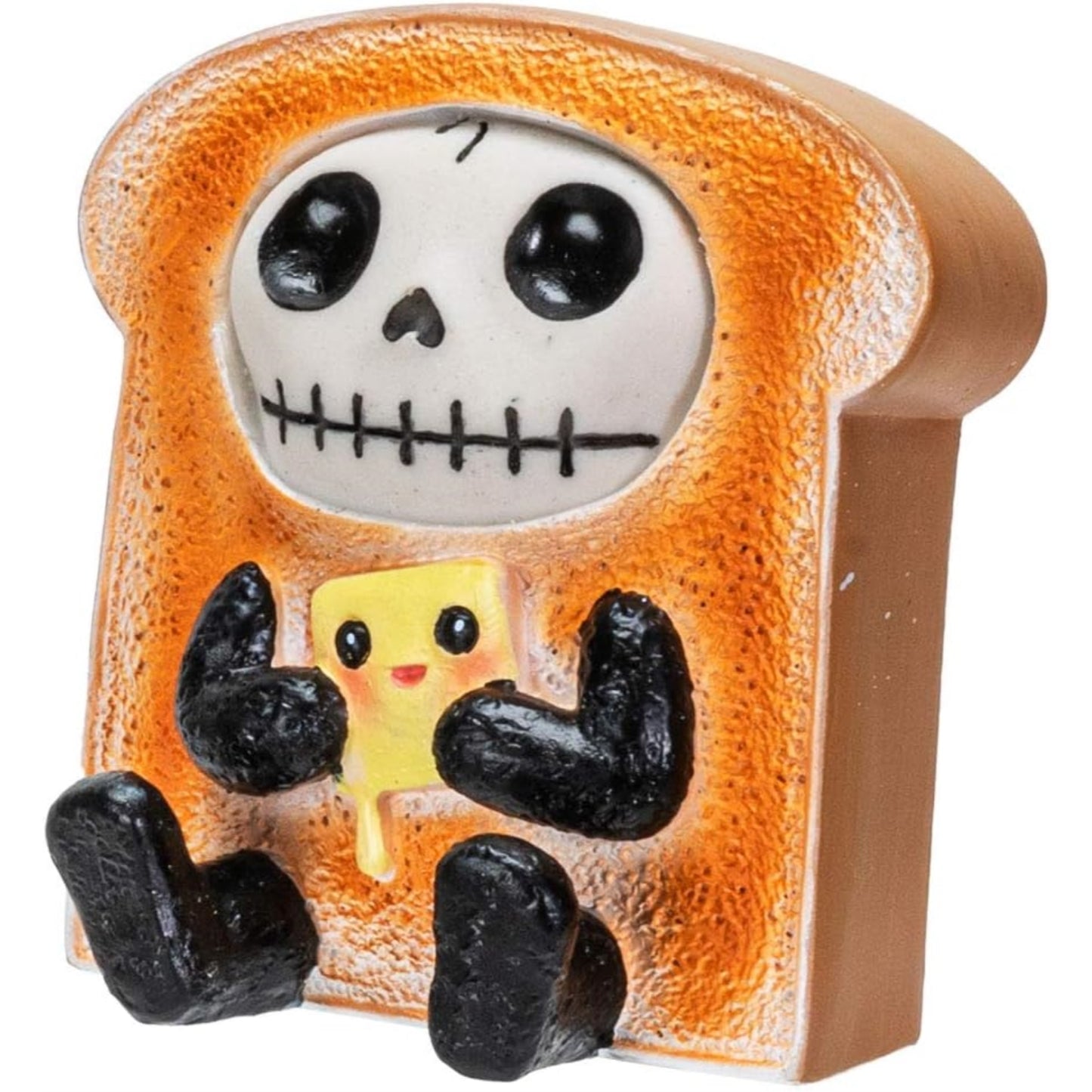 Furrybones Toasty Skeleton in Bread Toast Costume Figurine 3.25 inch