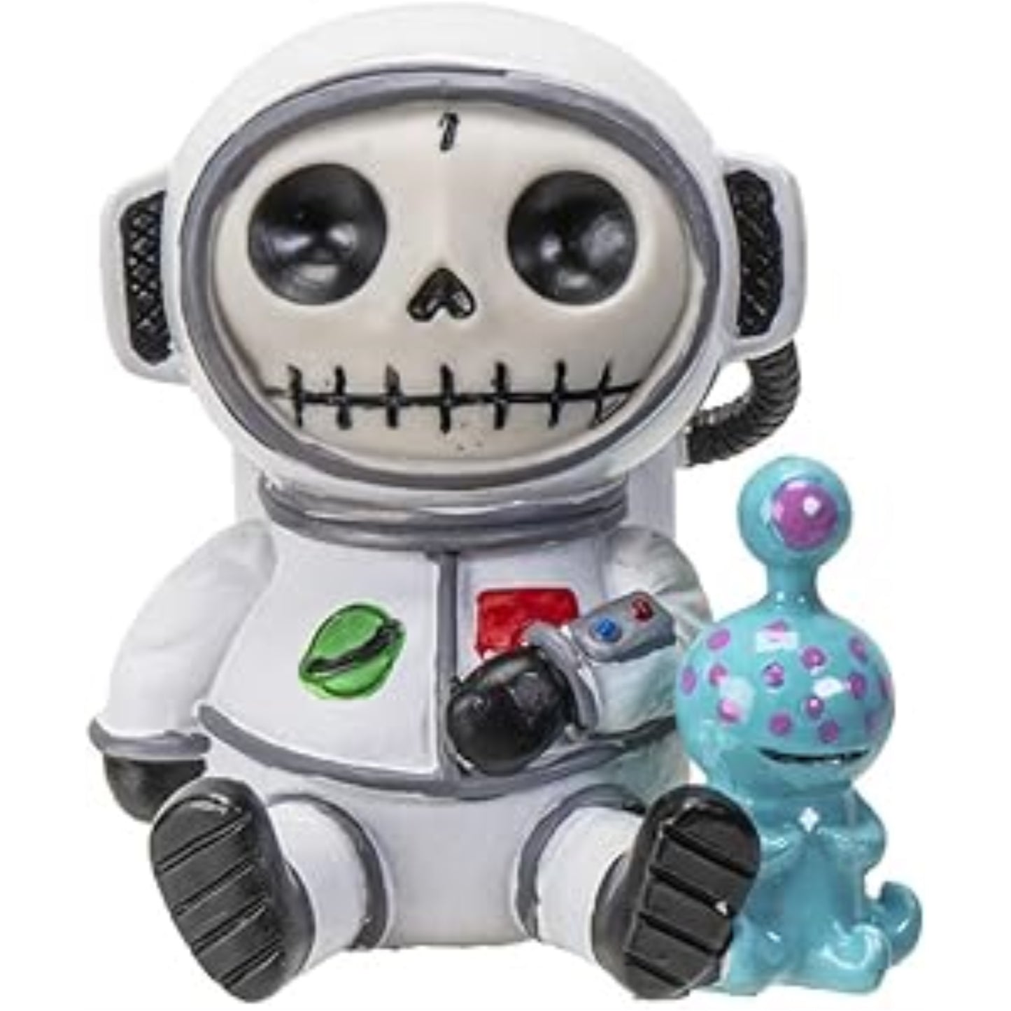 Furrybones Cosmo The Space Explorer Astronaut With ET Alien Skeleton in Costume Figurine 2.4 inch