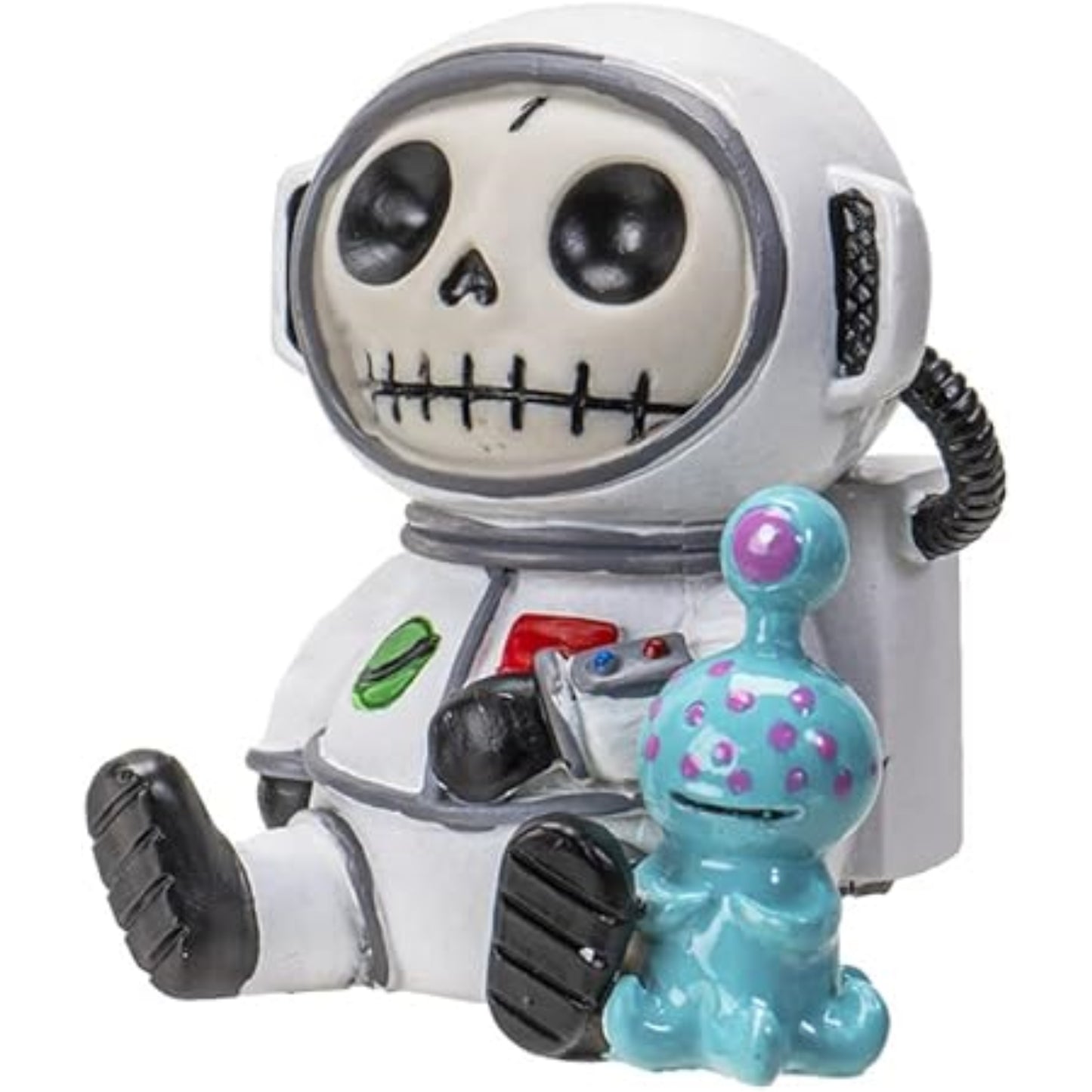 Furrybones Cosmo The Space Explorer Astronaut With ET Alien Skeleton in Costume Figurine 2.4 inch