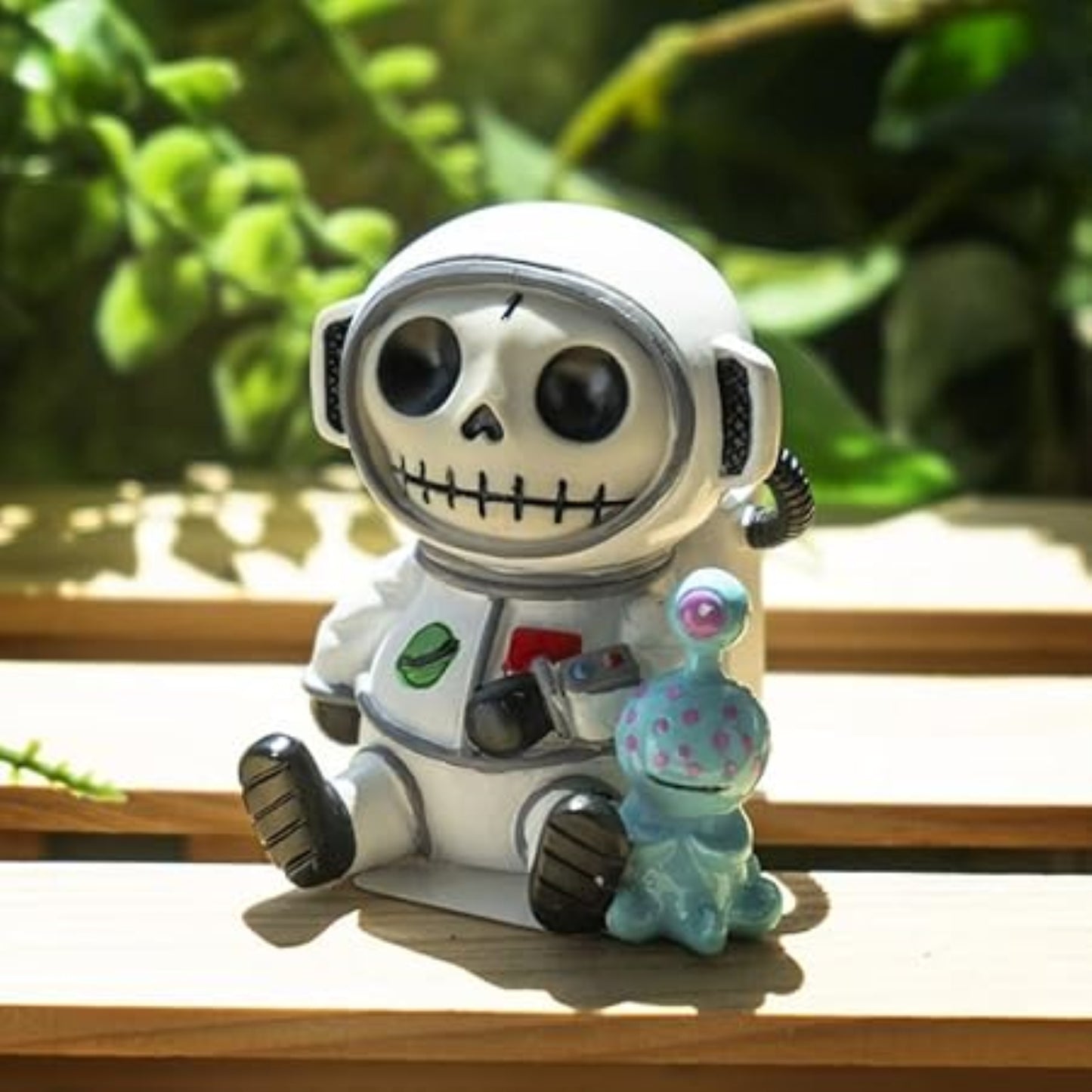 Furrybones Cosmo The Space Explorer Astronaut With ET Alien Skeleton in Costume Figurine 2.4 inch