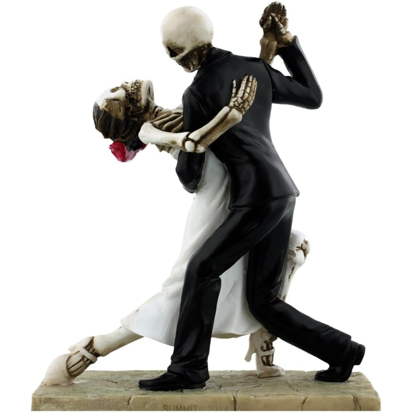 Skeleton Wedding Couple Dancing Day of the Dead Dia de Los Muertos Figurine