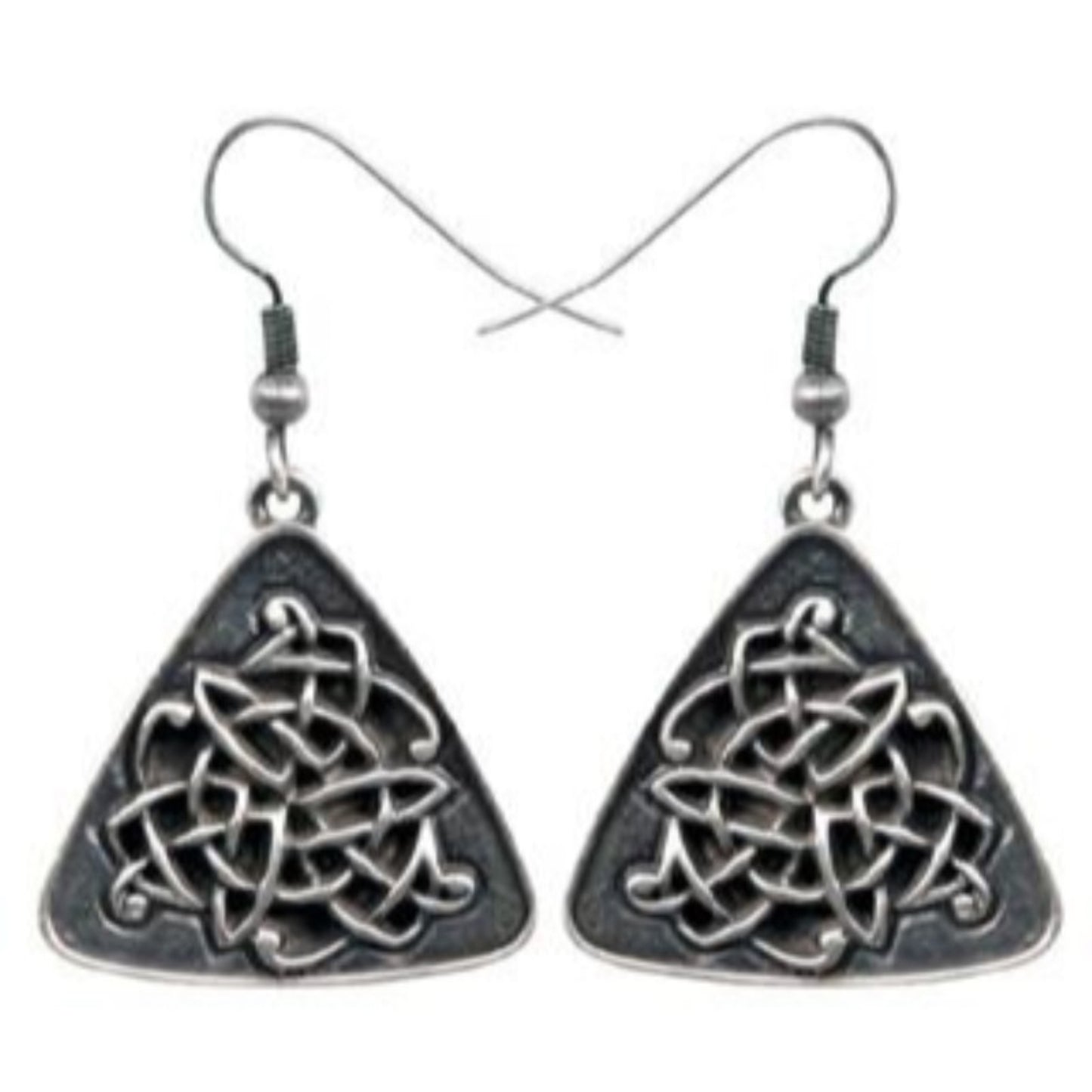 Celtic Triangle Earrings - Collectible Dangle Jewelry Accessory Jewel
