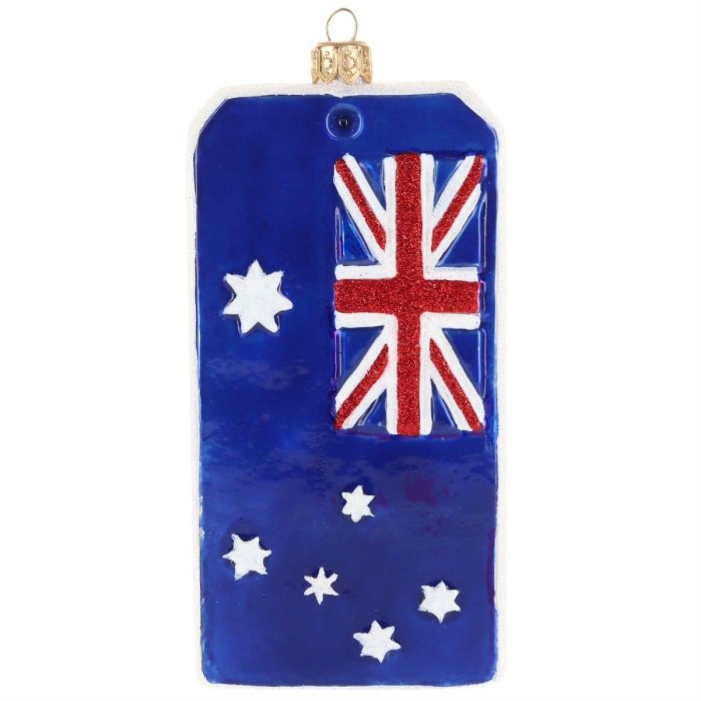 Joy to the World Sydney Australia Luggage Tag Polish Glass Ornament