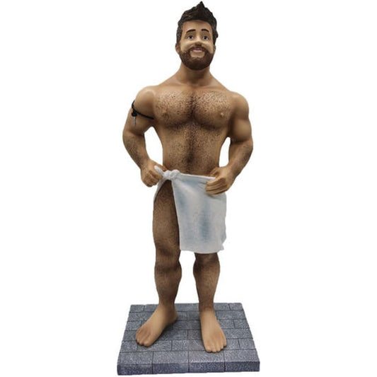 December Diamonds Mermen Spa Bear Display Statue Figurine
