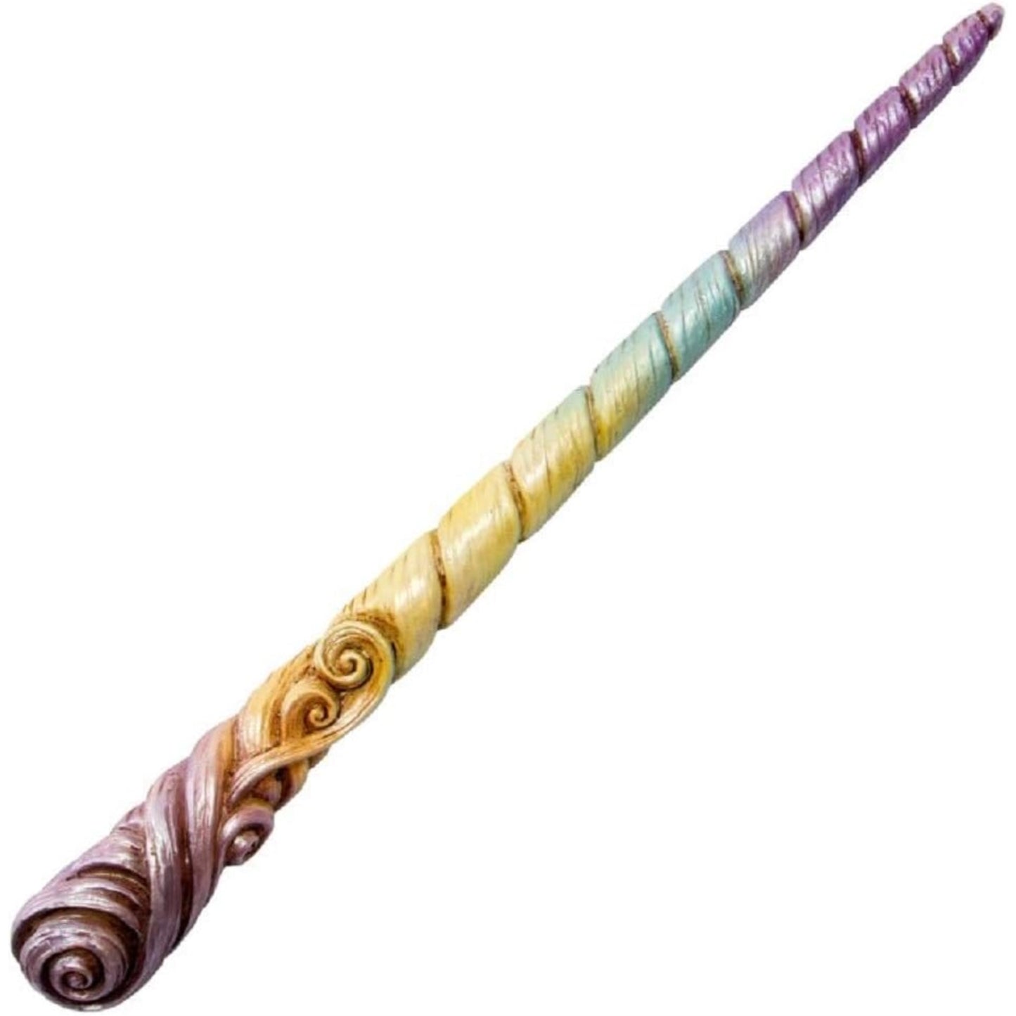 Witches Wizards Fantasy Cosplay Rainbow Unicorn Horn Magic Wand Prop Accessory 9.5 inch