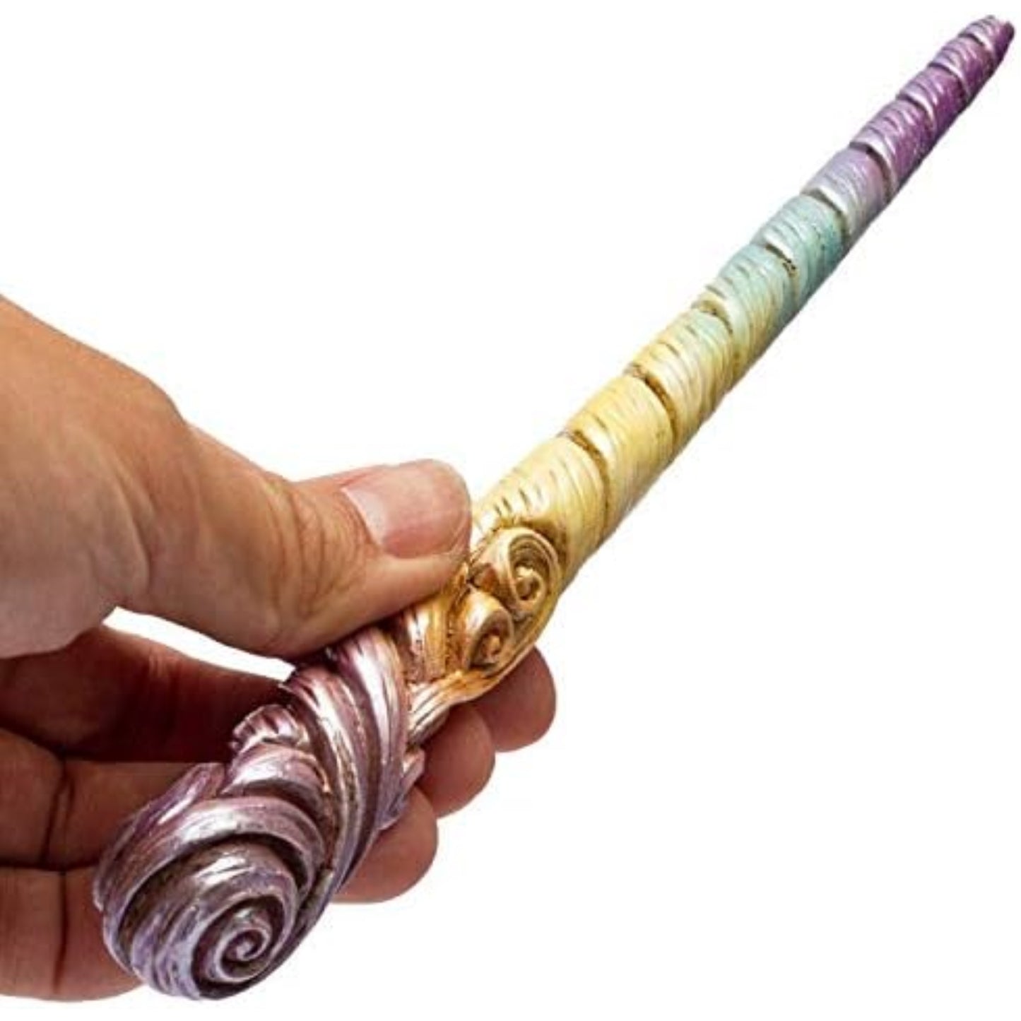 Witches Wizards Fantasy Cosplay Rainbow Unicorn Horn Magic Wand Prop Accessory 9.5 inch