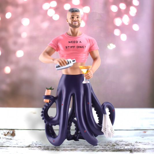 December Diamonds Stiff One Octopus Merman Large Display Statue 19 Inch