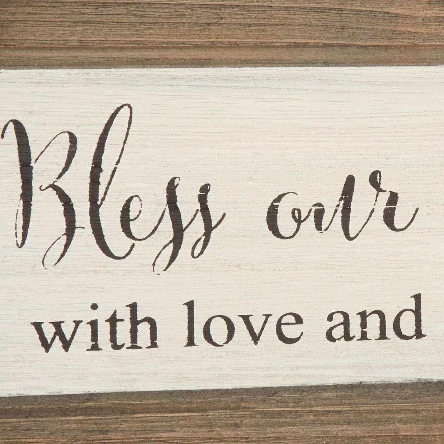 K&K Interiors Bless Our Home Circle Arrow Replacement Sign 13 x 13 inch - Arrow Sold Separately