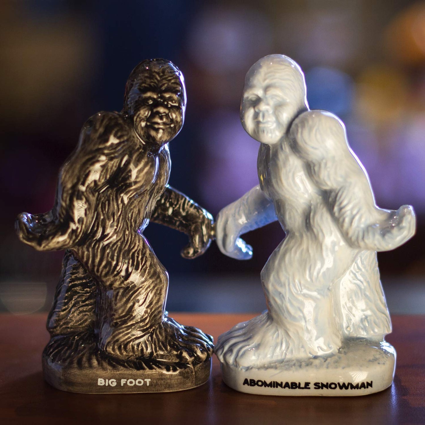 Big Foot Ceramic Magnetic Salt and Pepper Shakers Set