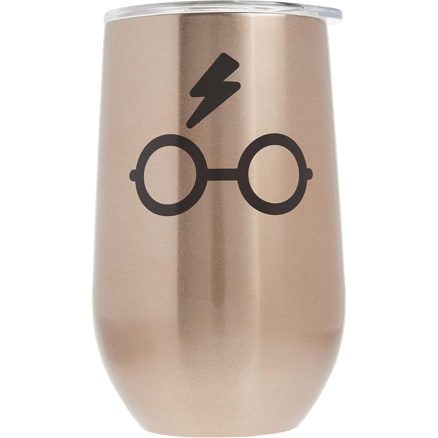 Harry Potter Glasses Gold Stainless Steel Double Wall Insulated Wine Tumbler Mug 16 ounce