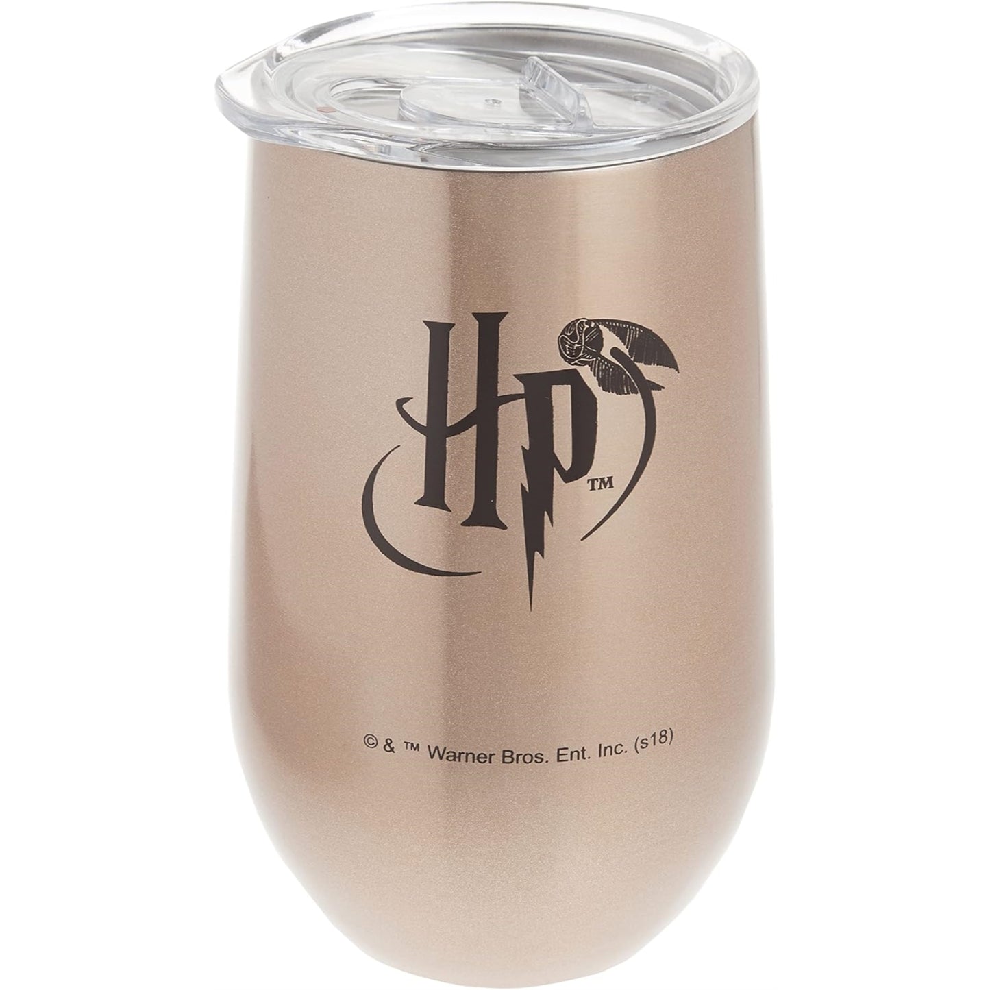 Harry Potter Glasses Gold Stainless Steel Double Wall Insulated Wine Tumbler Mug 16 ounce