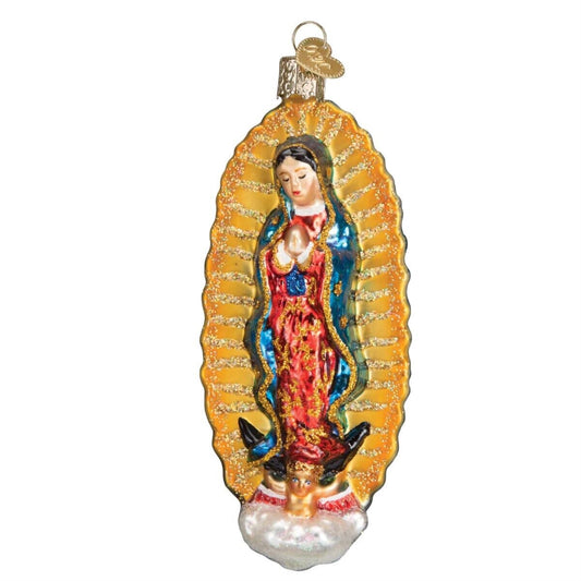 Old World Christmas Our Lady Of Guadalupe Glass Blown Ornament