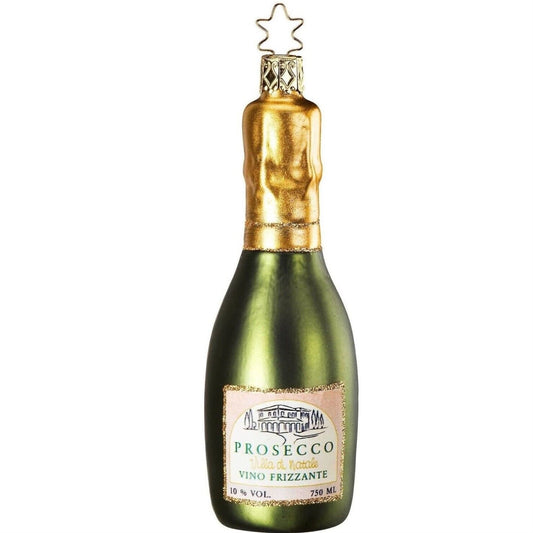 Inge Glas In Vogue Prosecco Wine Bottle German Glass German Christmas Ornament FREE BOX