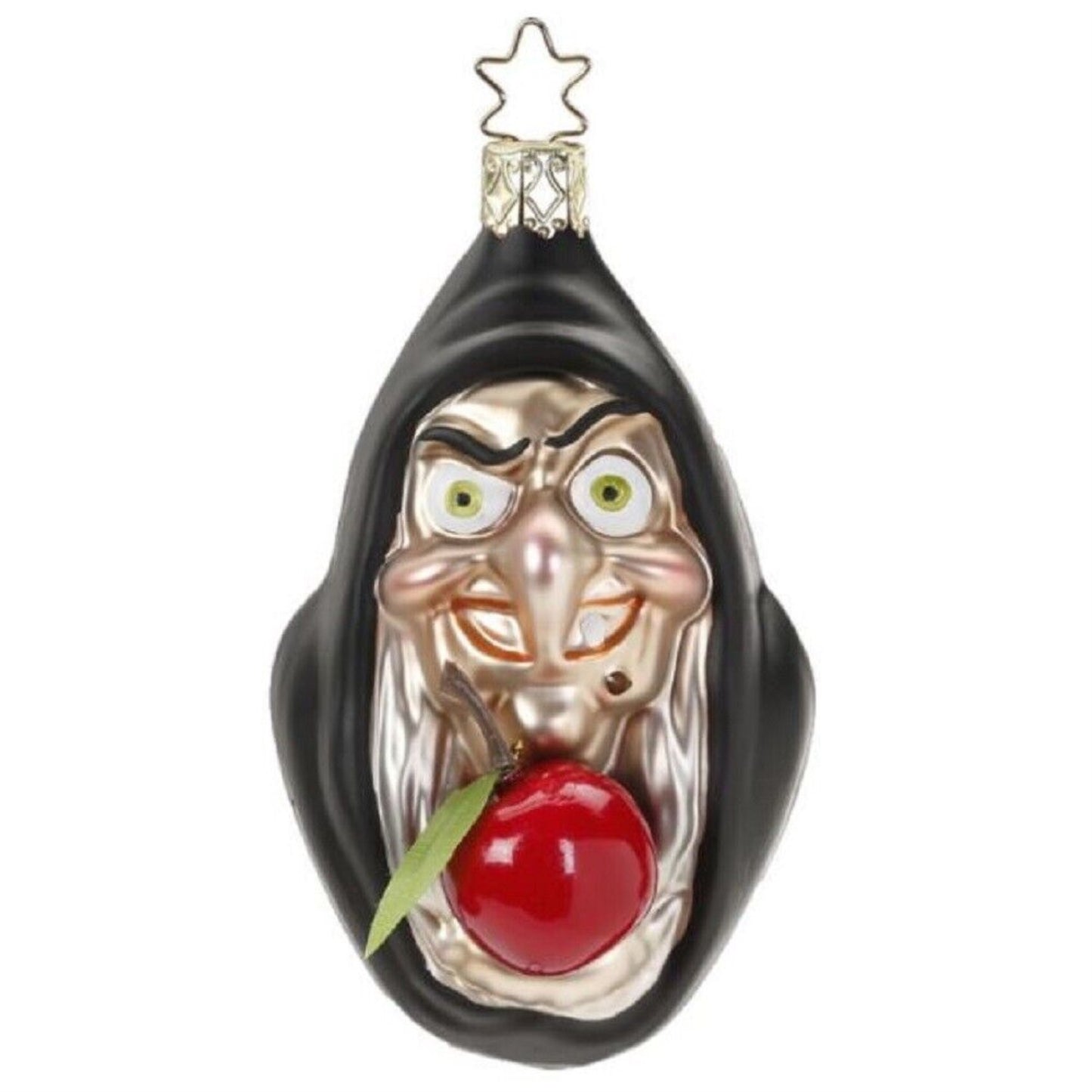 Inge Glass Mean Witch German Glass Halloween Ornament FREE BOX