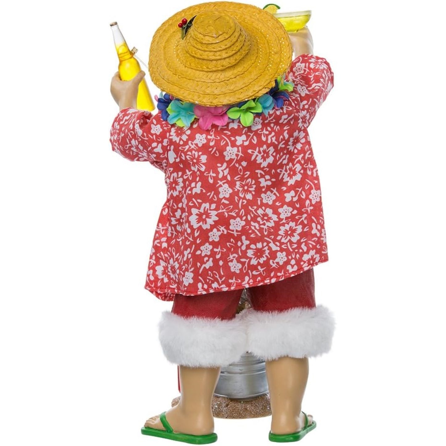 Kurt Adler Fabriche' Beach Santa, 10-Inch, 2-Piece set