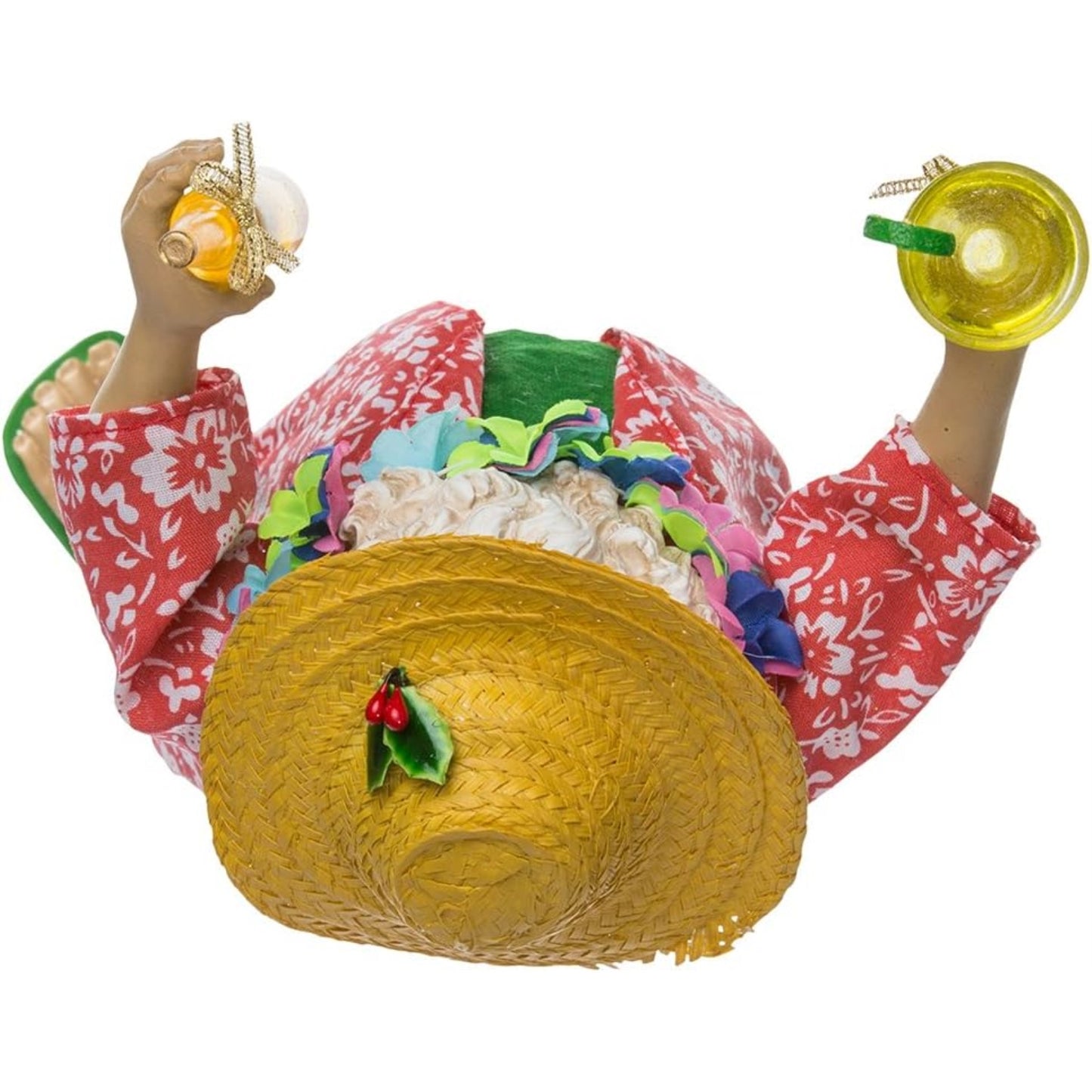 Kurt Adler Fabriche' Beach Santa, 10-Inch, 2-Piece set