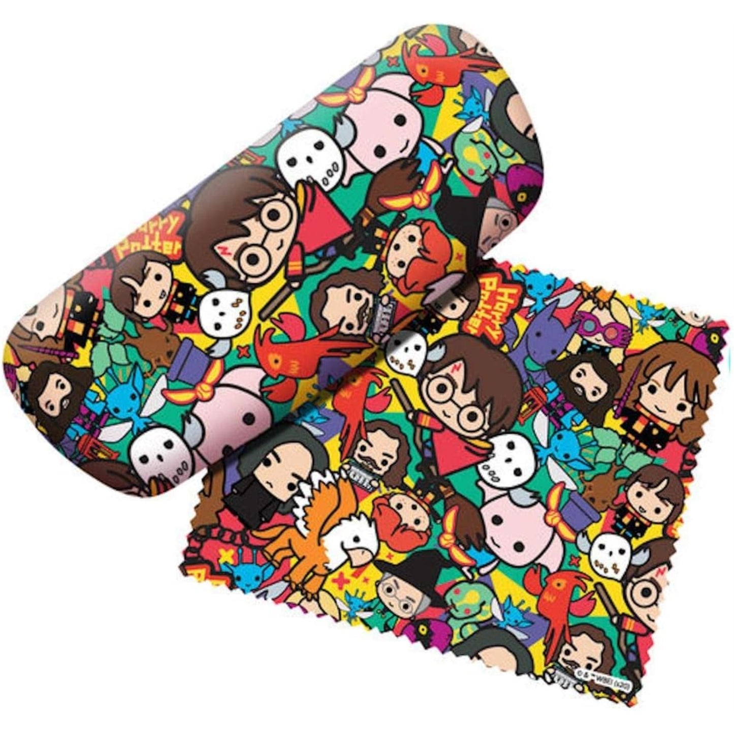 Harry Potter Cartoon Characters Eyeglass Case with Lens Cloth