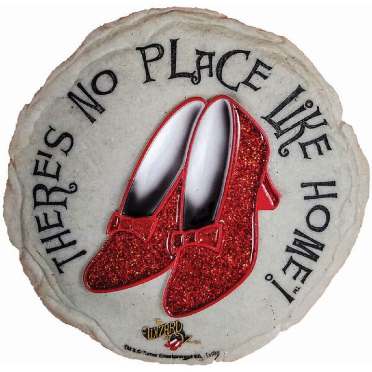 Spoontiques Wizard of Oz Ruby Slippers Resin Stepping Stone or Hanging Wall Plaque Indoor Outdoor 9.5 inch