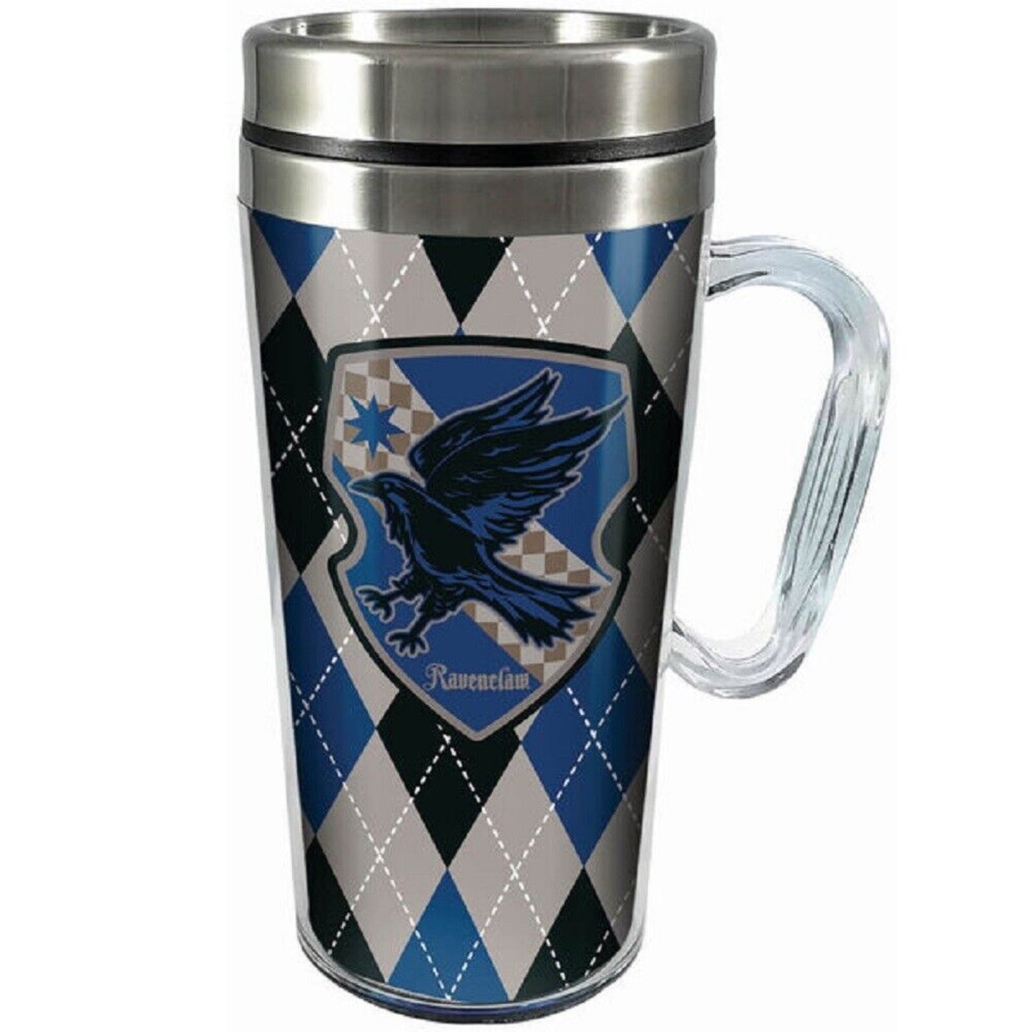 Spoontiques Harry Potter Ravenclaw Double Walled Stainless and Acrylic Insulated Travel Mug 14 ounce