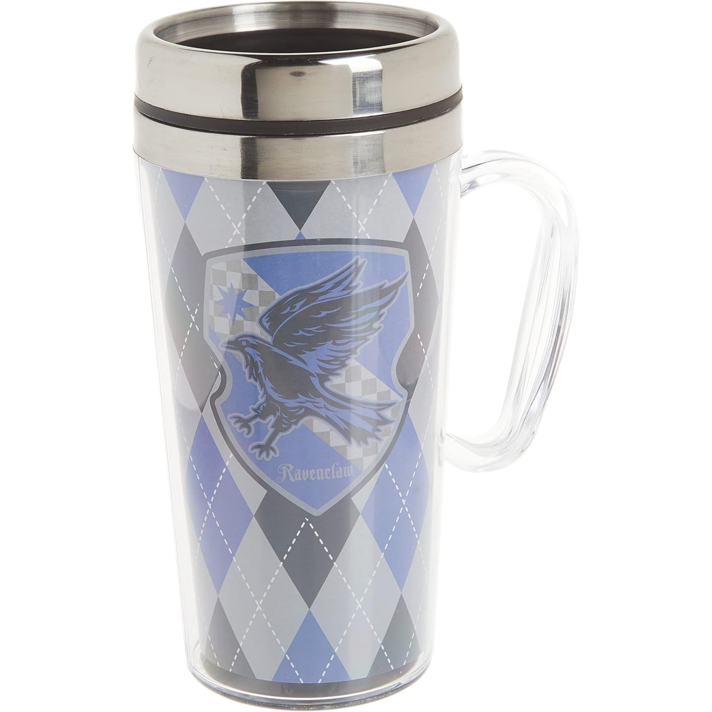 Spoontiques Harry Potter Ravenclaw Double Walled Stainless and Acrylic Insulated Travel Mug 14 ounce