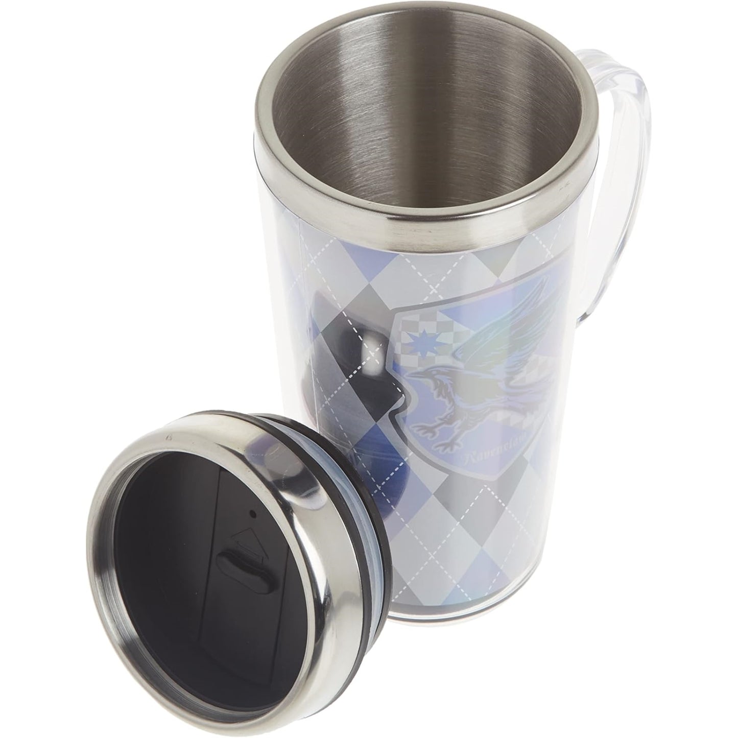 Spoontiques Harry Potter Ravenclaw Double Walled Stainless and Acrylic Insulated Travel Mug 14 ounce