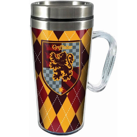 Spoontiques Harry Potter Gryffindor Double Walled Stainless and Acrylic Insulated Travel Mug 14 ounce
