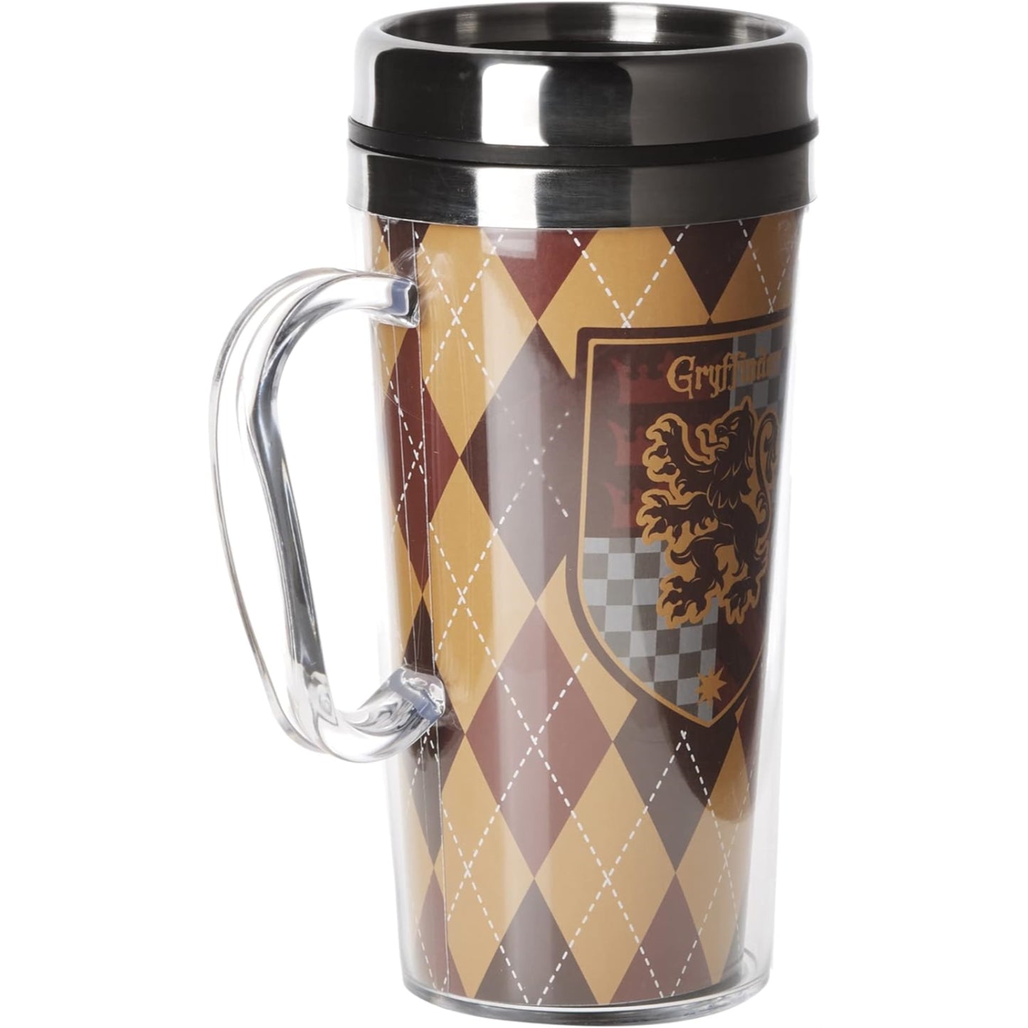 Spoontiques Harry Potter Gryffindor Double Walled Stainless and Acrylic Insulated Travel Mug 14 ounce
