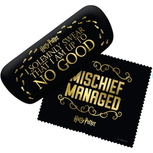 Harry Potter Mischief Managed Eyeglass Case with Lens Cloth