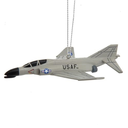 Kurt Adler U.S. Air Force F4 Phantom Aviation Christmas Ornament