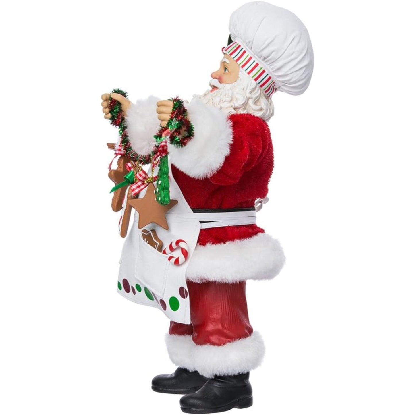 Kurt Adler 12 in. Fabriche Christmas Chef Santa
