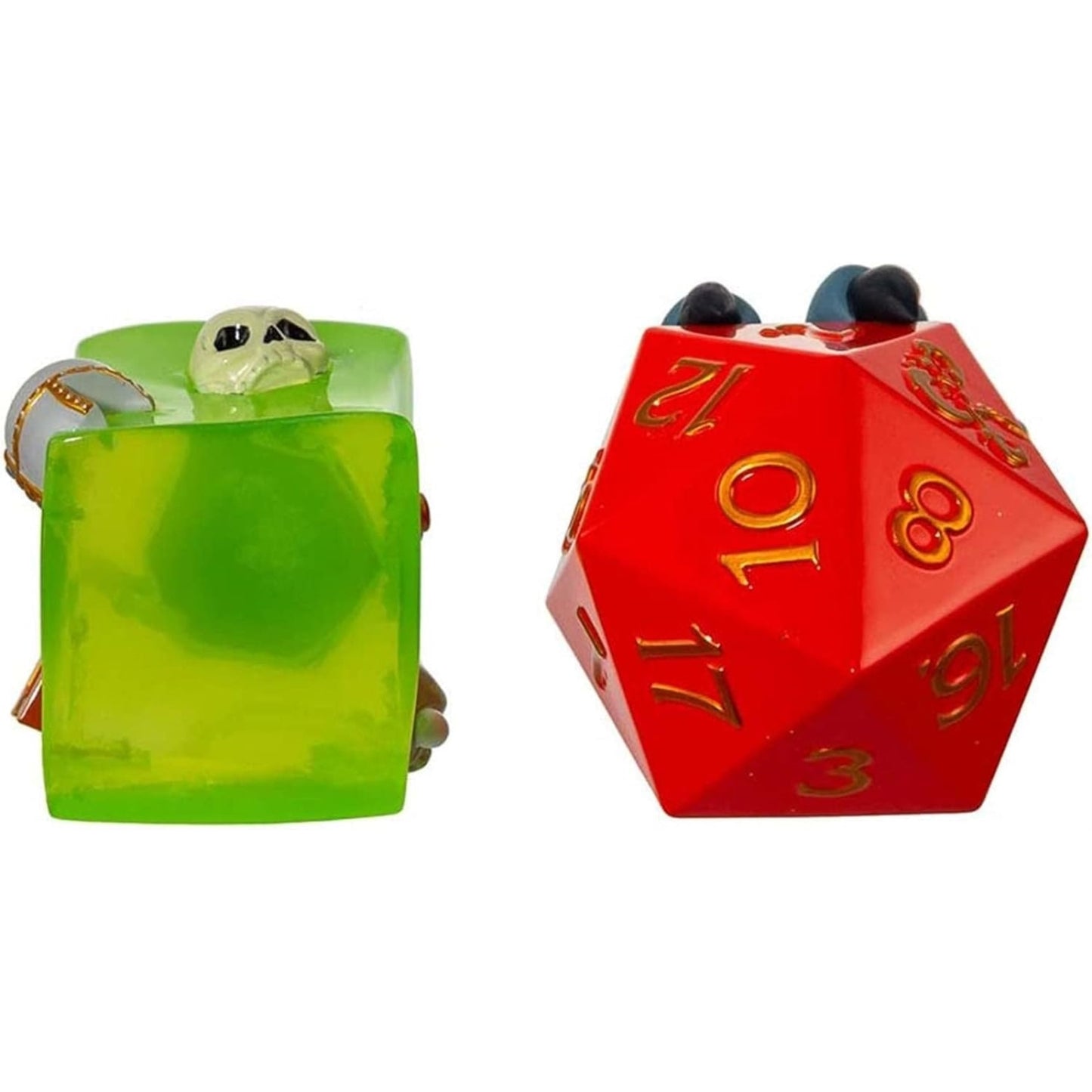 Kurt Adler Dungeons and Dragons Dice and Gelatinous Cube Christmas Ornaments 2 Piece Set